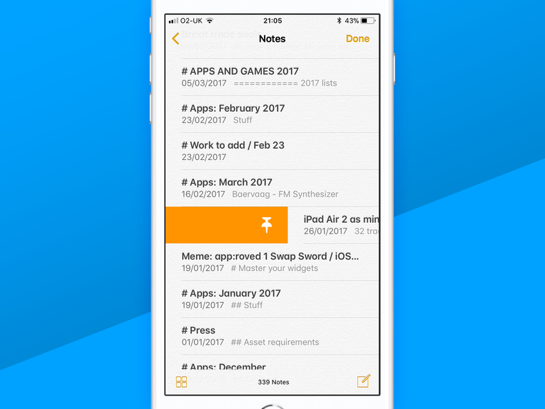 iOS 11 tips - notes