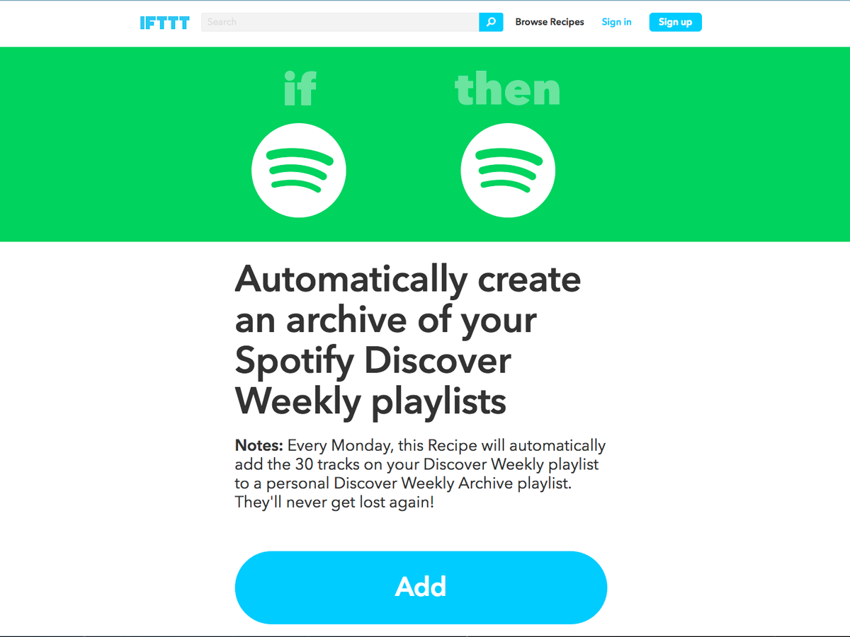 22 expert Spotify tips: IFTTT