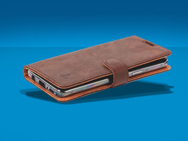 SNAKEHIVE VINTAGE CHESTNUT BROWN LEATHER WALLET (£25)