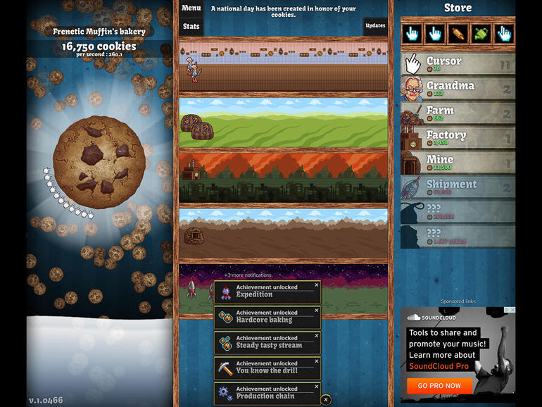 9) COOKIE CLICKER