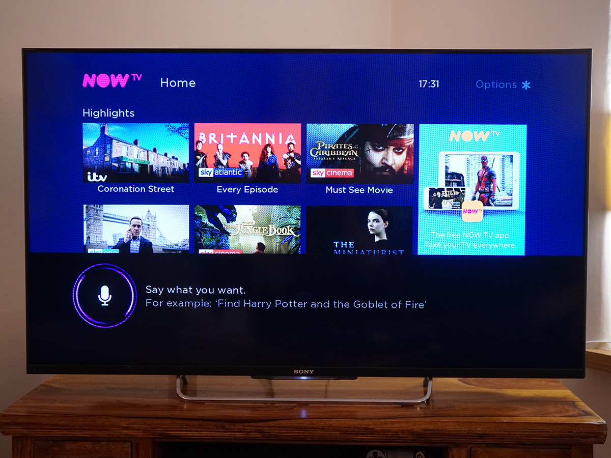 Sky Now TV Smart Stick review - voice search