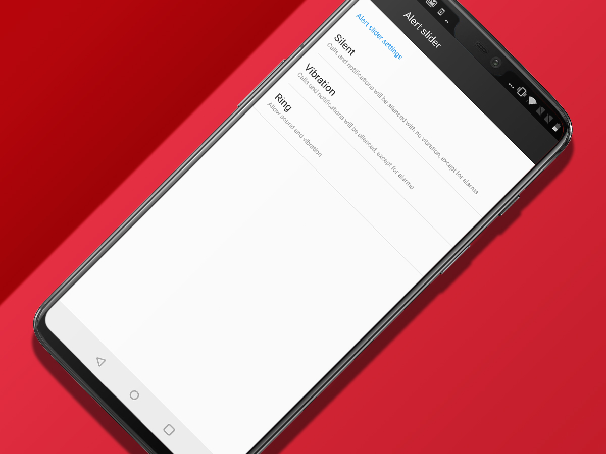 The first 9 things you should do with your OnePlus 6: alert slider