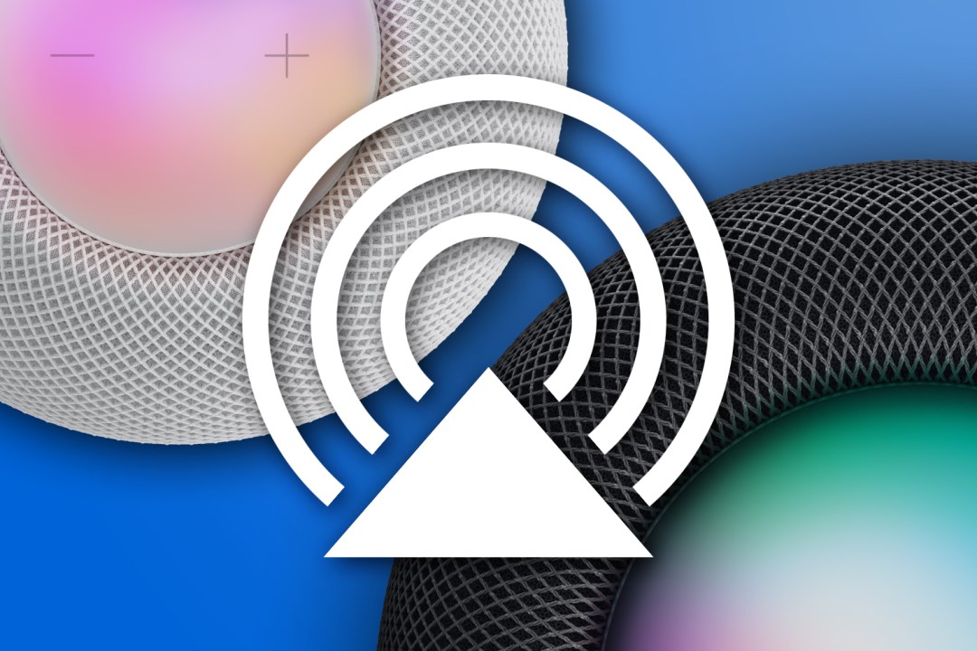 AirPlay 2 icon over some HomePods