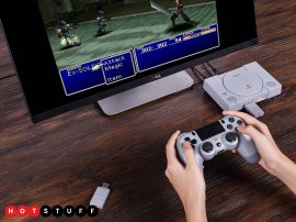 8BitDo’s Wireless USB Adapter lets you use your PS4 controller with the PlayStation Classic