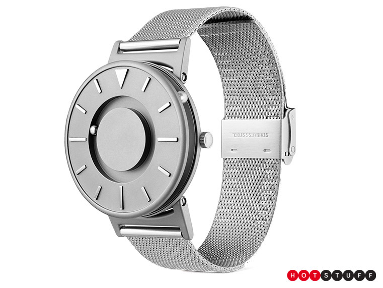 Look ma, no hands: The ball bearings on this watch let you tell the time with your fingertips