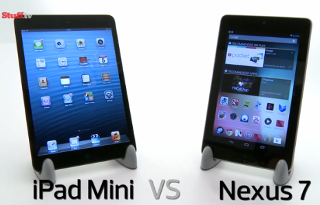 Google Nexus 7 vs Apple iPad Mini video