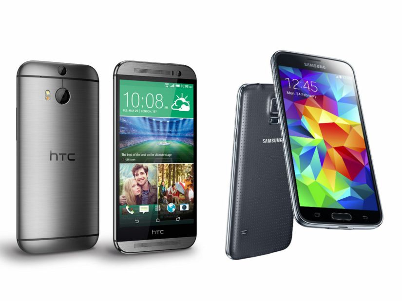 HTC One (M8) vs Samsung Galaxy S5: the weigh-in