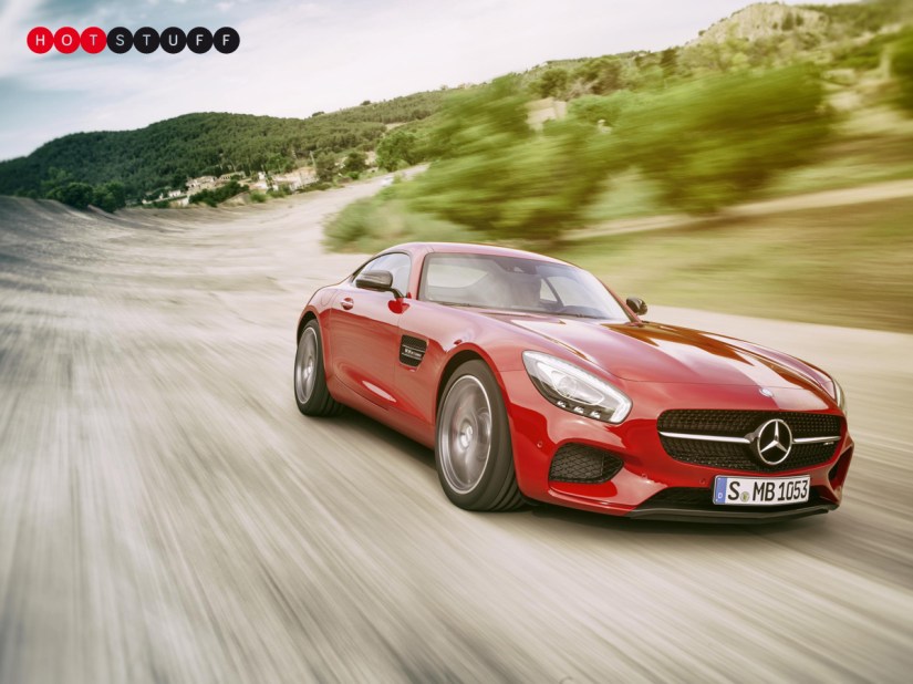 The new Mercedes AMG GTS is sent to Earth to slay Porsches