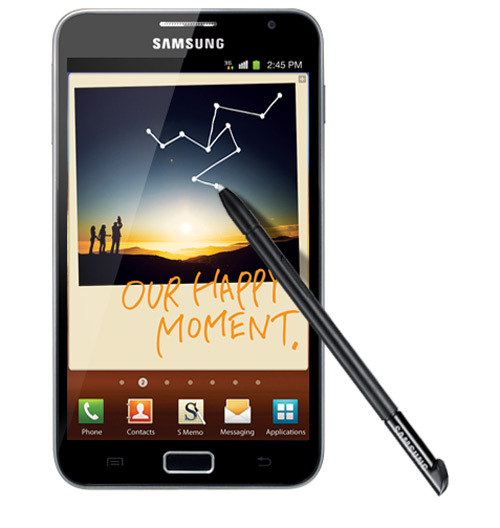 Samsung Galaxy Note lands early