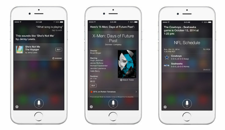 Siri voice control