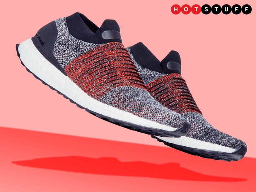 Sprint to the sofa in Adidas’s laceless running shoes