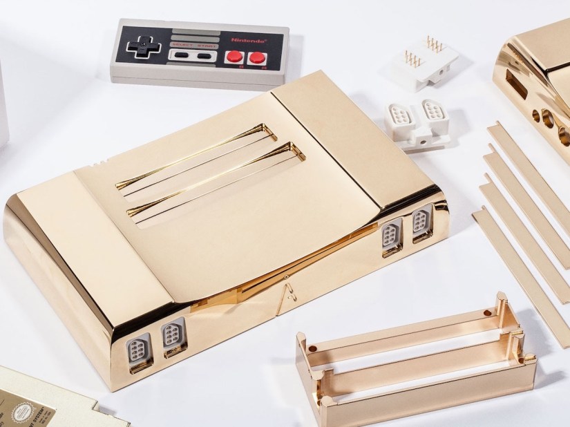 Now you can buy a $5,000, 24-karat gold unofficial NES console