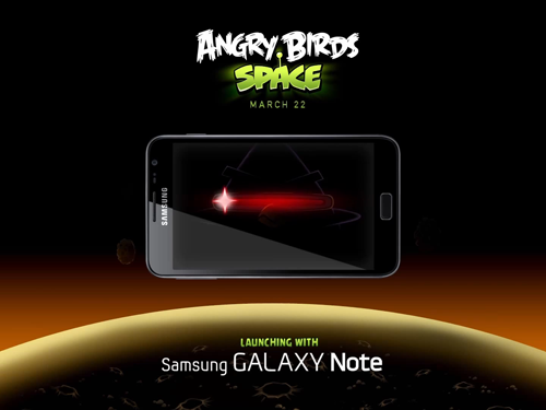 Angry Birds Space takes off with the Samsung Galaxy Note