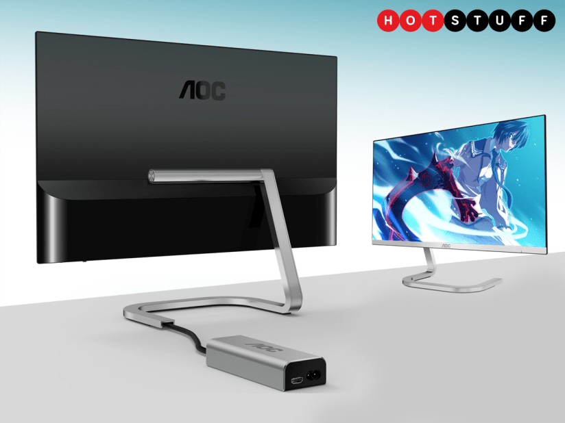 This monitor puts its bits in a box to get super slim