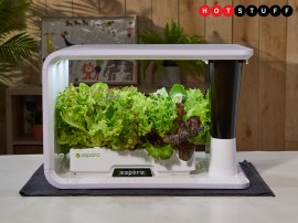 The aspara is a Smart Indoor Garden that lets you grow veggies in your home