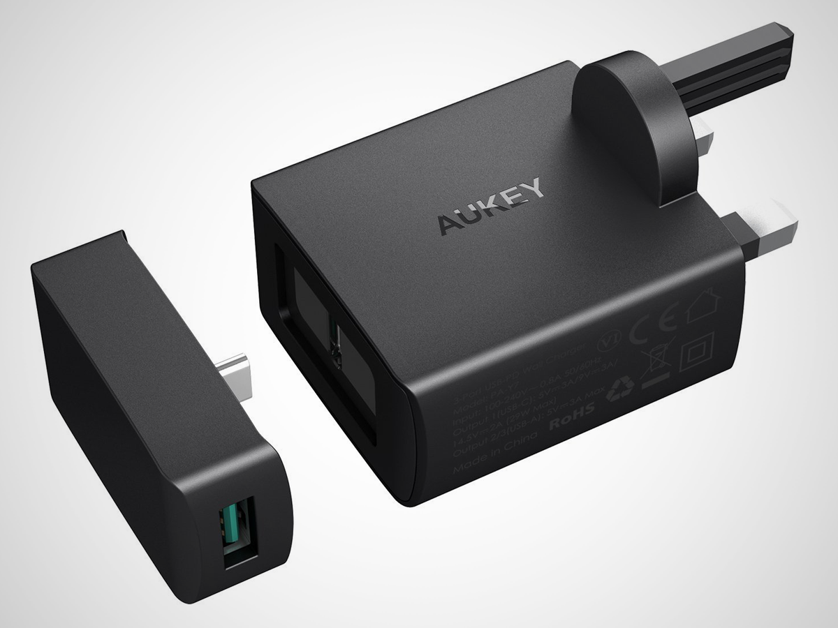 Aukey USB-C Wall Charger with Power Delivery (£20)