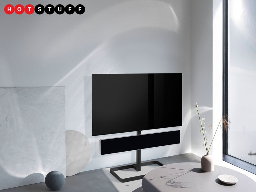 Bang & Olufsen’s new floor stand enables an almighty all-in-one TV and soundbar combo