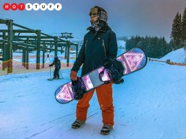 BlizzardLed is a snowboard accessory that lights up your board with 1000 programmable LEDs