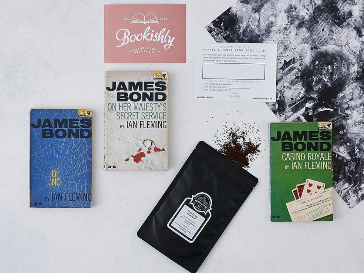 BOOKISHLY JAMES BOND VINTAGE BOOK & COFFEE SUBSCRIPTION (£23.95/3 months)