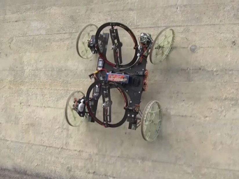 Watch Disney’s experimental robot car drive nimbly along walls