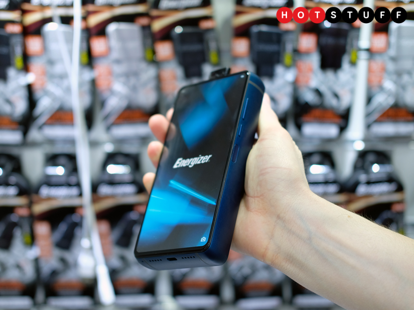 The chunky Energizer P18K Pop will deliver weeks of power on a single charge