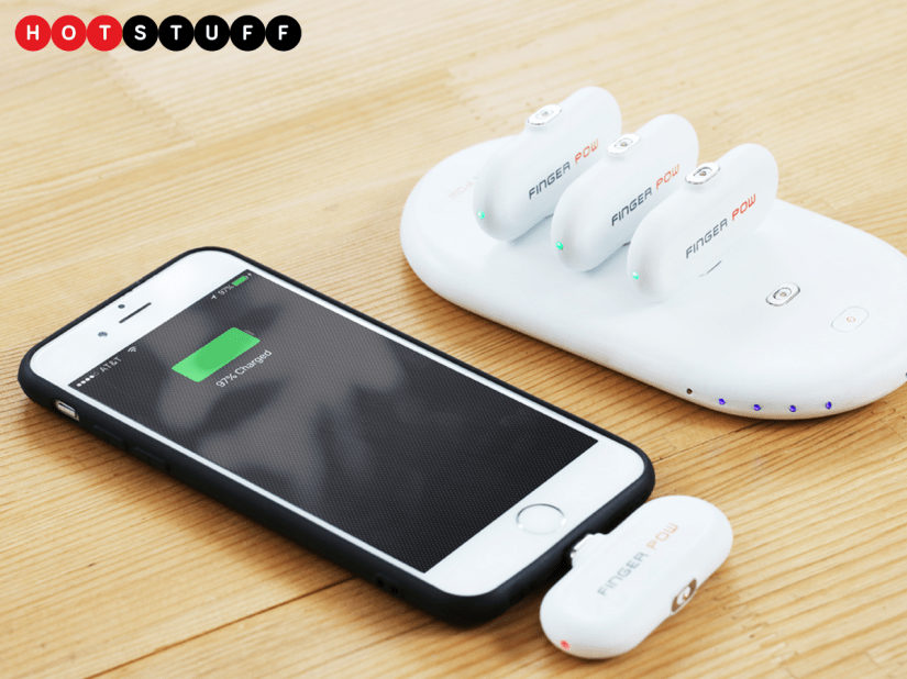Finger Pow makes portable charging easier than ever