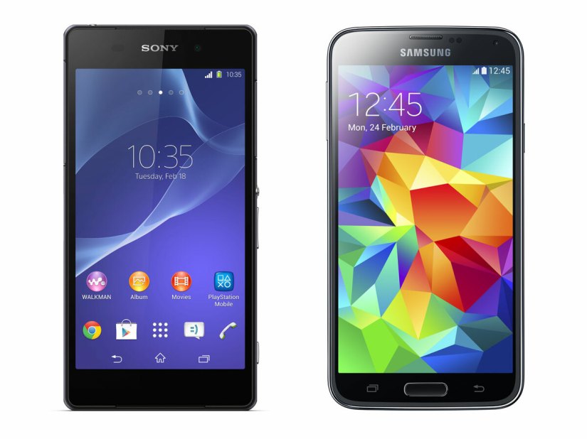 Samsung Galaxy S5 vs Sony Xperia Z2: the weigh-in