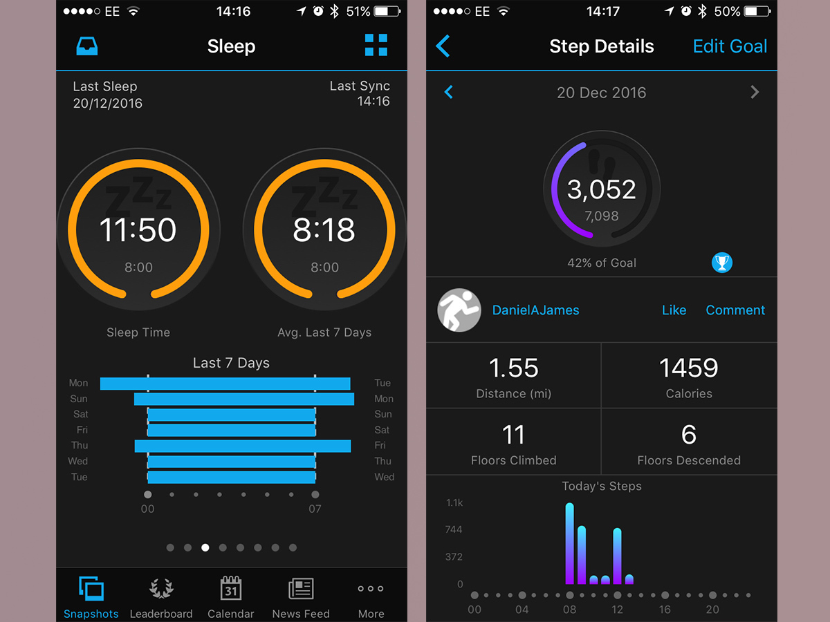 Garmin Vivosmart HR+ App: Smart indeed