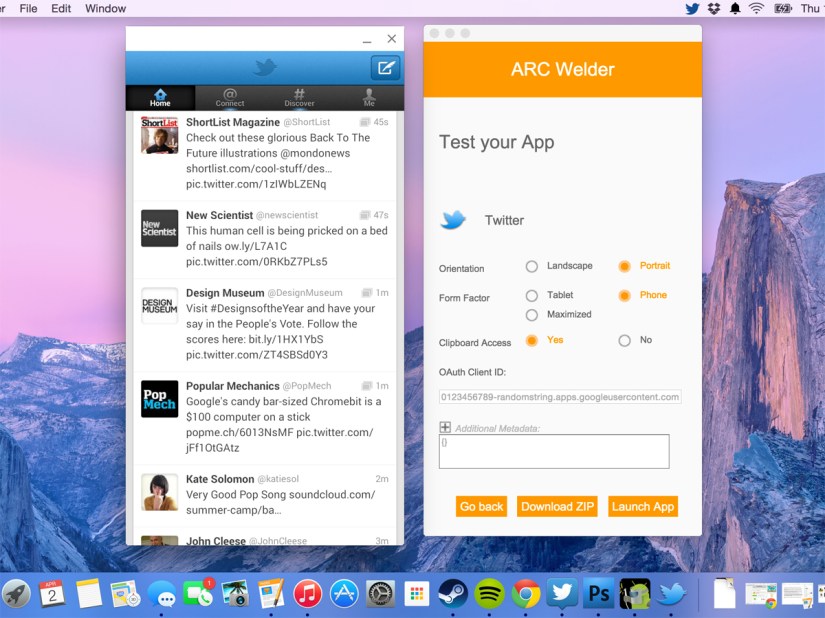 Google ARC Welder lets you run Android apps on Mac OS, Windows, Linux and Chrome OS