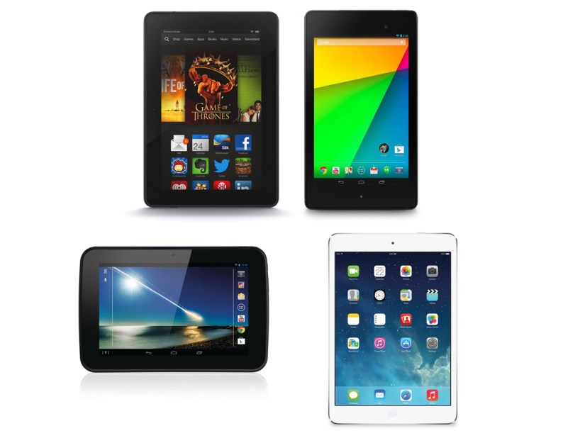 Amazon Kindle Fire HDX 7 vs Google Nexus 7 (2013) vs Tesco Hudl vs Apple iPad Mini 2: in depth
