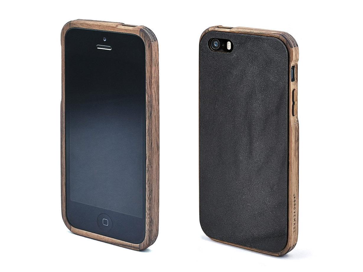 Grovemade walnut and leather case (US$100)