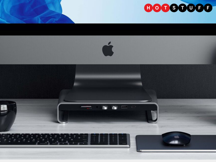 Satechi’s slick aluminium iMac stand is a port-laden productivity booster