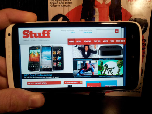 HTC One X review – web browsing