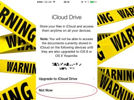 Don’t update to iCloud Drive when you install iOS 8 – it won’t sync with your Mac until OS X Yosemite launches