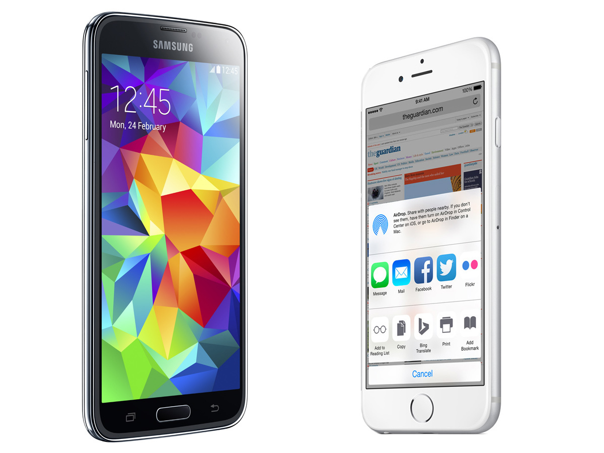 Samsung Galaxy S5 vs. Apple iPhone 6