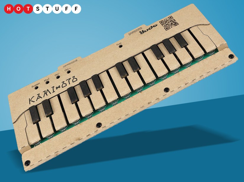 YUDO KAMI-OTO brings a Labo-like cardboard synth to iPad