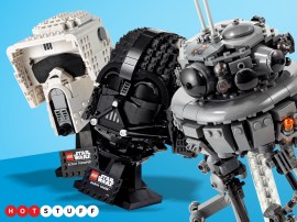 Turn to the dark side with Lego’s Darth Vader Helmet and Imperial Probe Droid