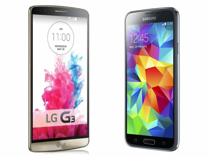 LG G3 vs Samsung Galaxy S5: the weigh-in