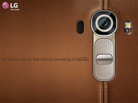 LG’s new G4 launch event invite gives us a clear glimpse at a leather-backed handset