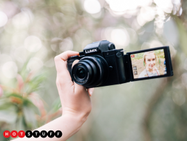 Panasonic’s Lumix G100 is the world’s smallest mirrorless camera which is perfect for vlogging