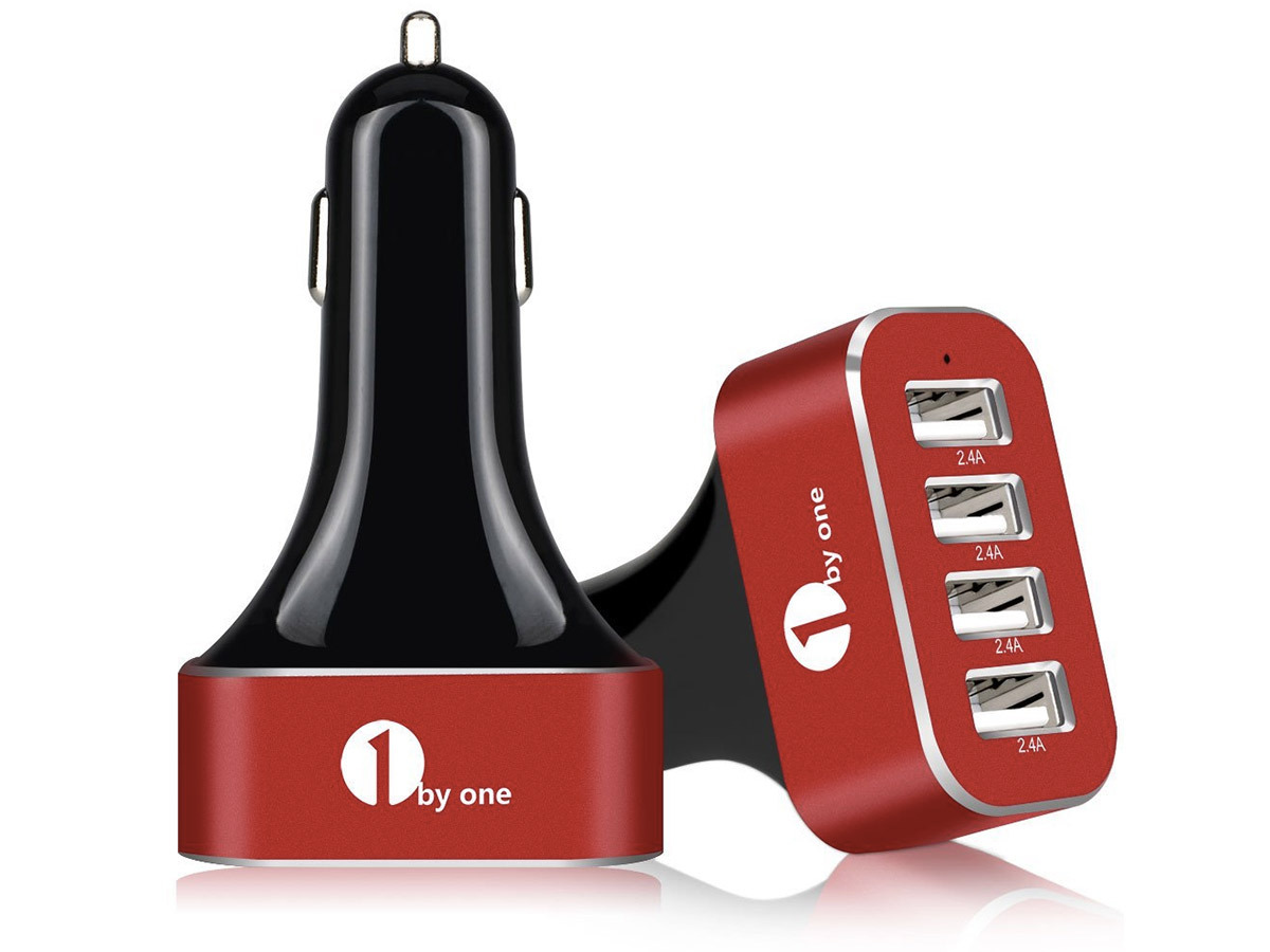 1byone 4-port car charger (£13)