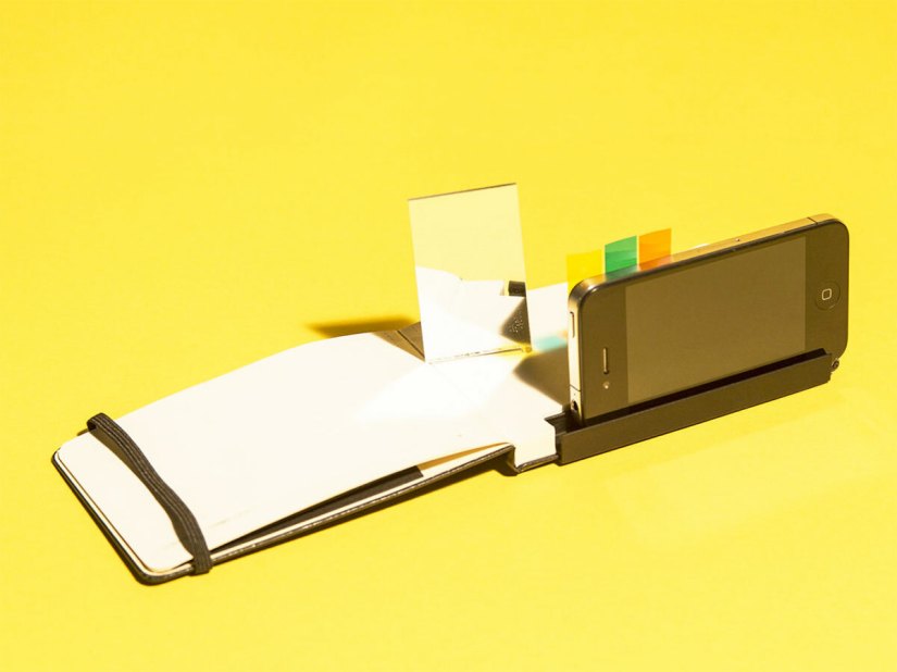 Baffling Moleskine notebook transforms into analogue iPhone camera studio