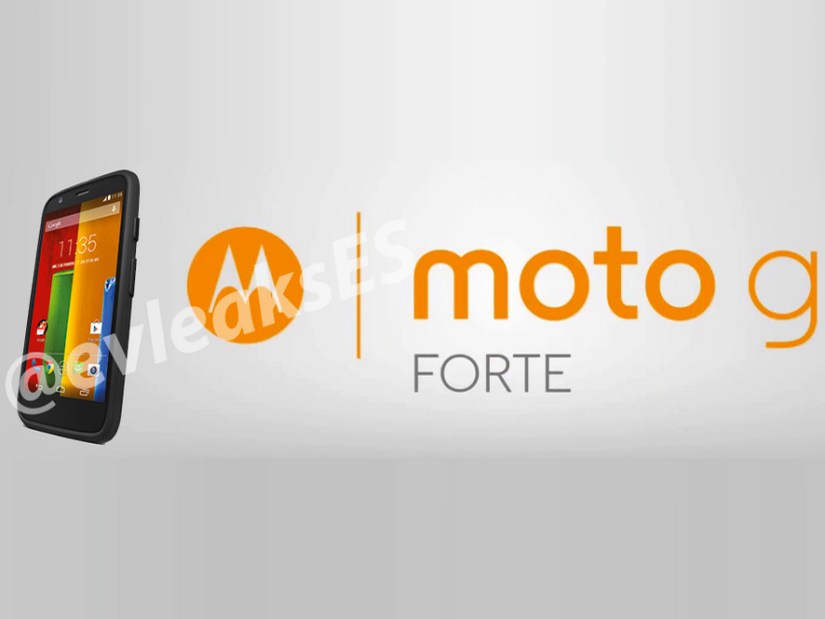 Rugged waterproof Moto G Forte leaks