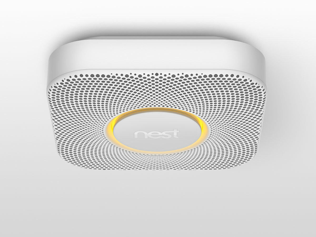 Nest Protect with yellow light