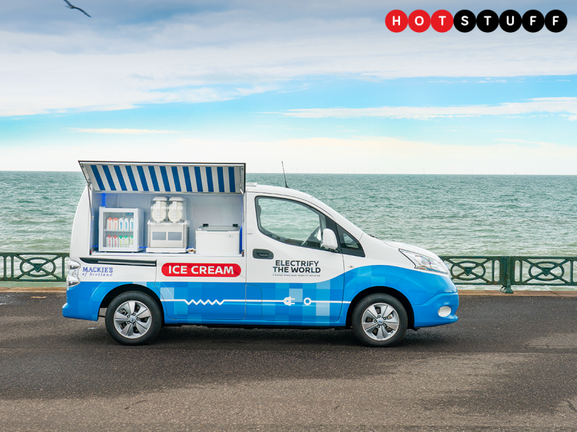 Nissan has unveiled the UK’s first zero-emission ice cream truck