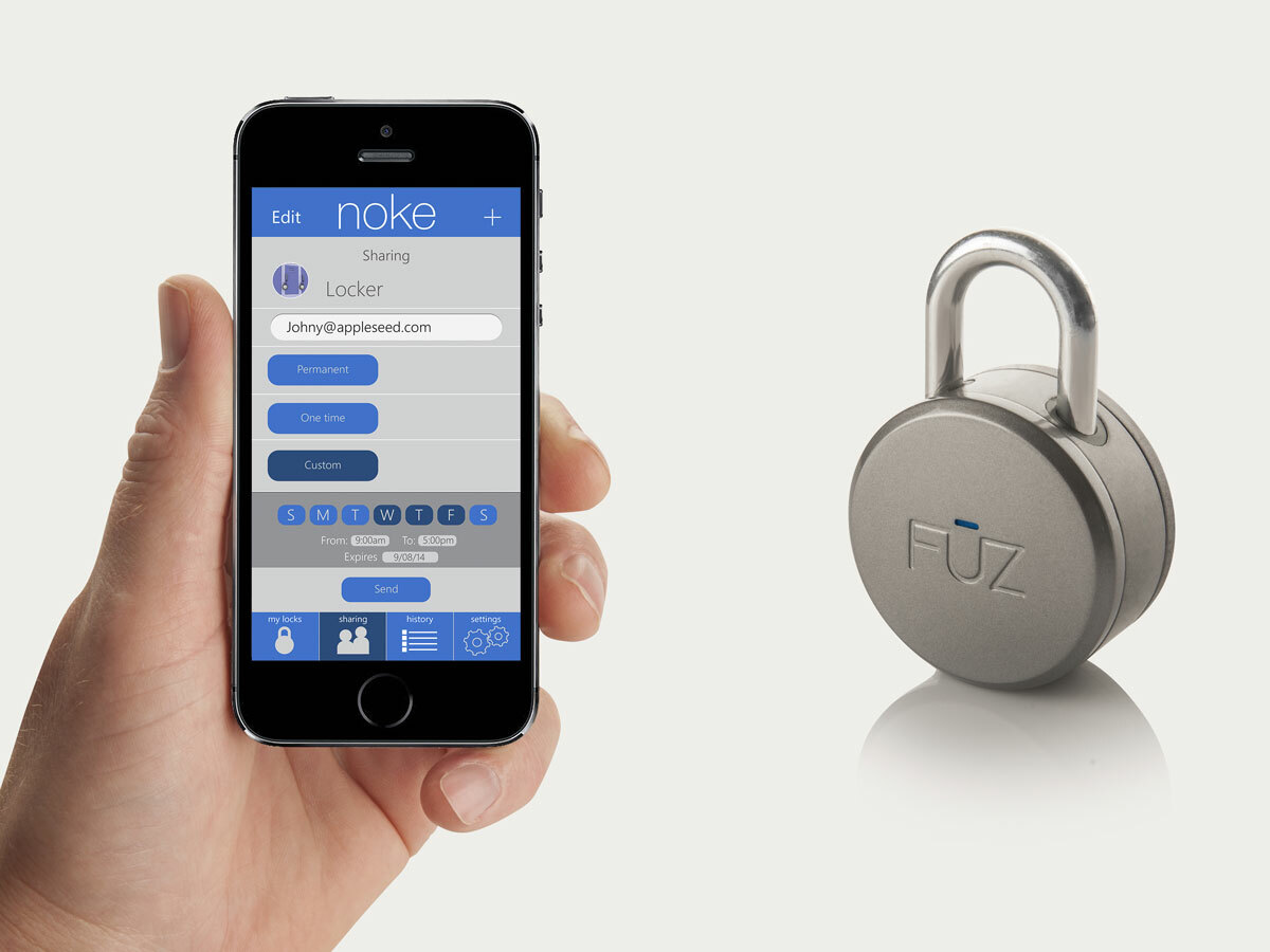 Bluetooth 4.0 will open the lock when your phone is within 10 feet
