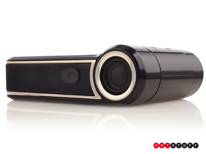 This portable Android-powered projector puts a 250in screen in the palm of your hand