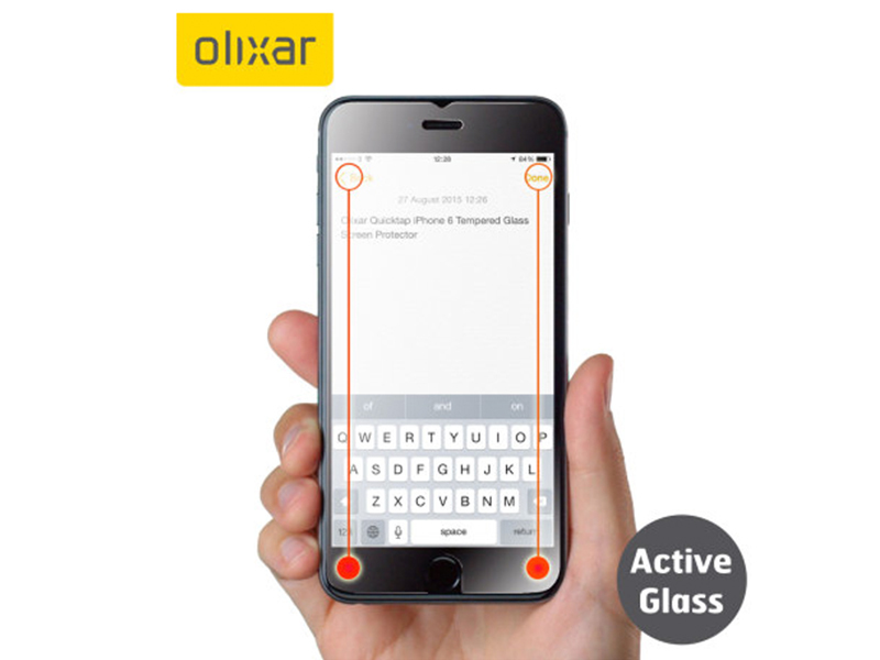 Quicktap Tempered Glass Screen Protector (£18)