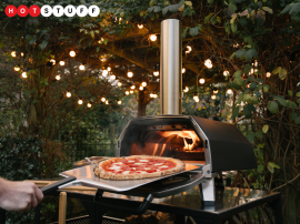 The Ooni Karu 16 Multi-Fuel Pizza Oven bakes massive Italian treats