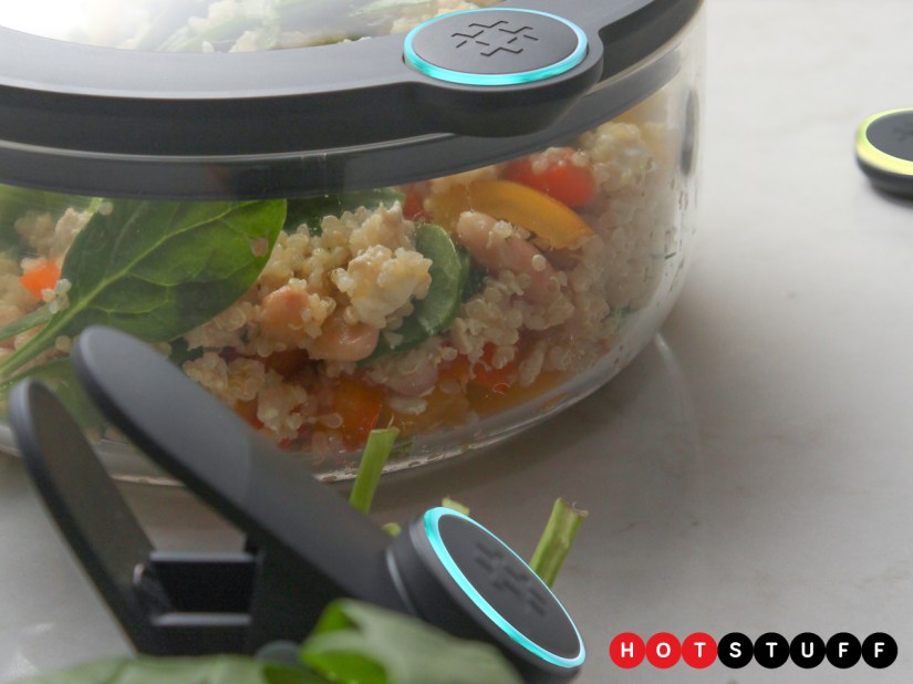 Ovie Smarterware is a connected smart food storage system to help you reduce food waste